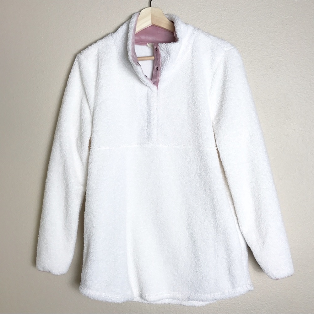 Pink & cream pullover
